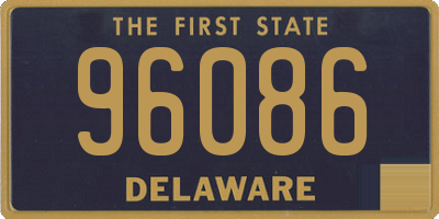 DE license plate 96086