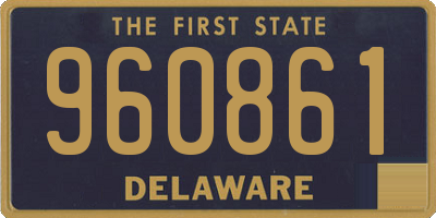 DE license plate 960861