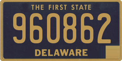 DE license plate 960862