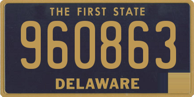 DE license plate 960863