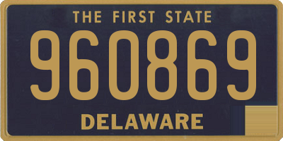 DE license plate 960869