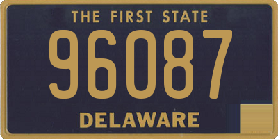 DE license plate 96087