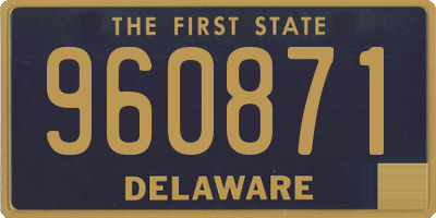 DE license plate 960871