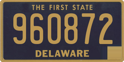 DE license plate 960872