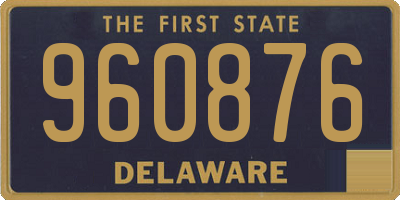 DE license plate 960876