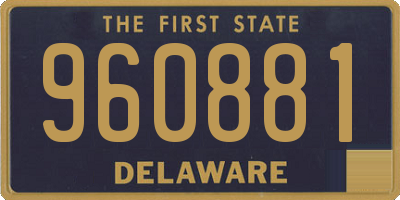 DE license plate 960881