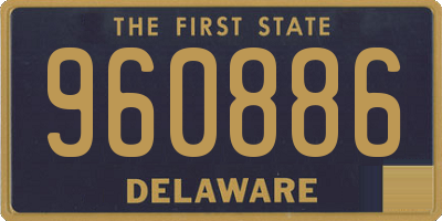 DE license plate 960886