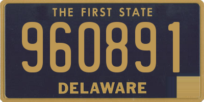 DE license plate 960891