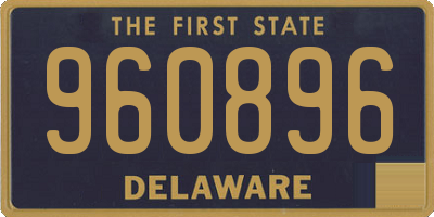 DE license plate 960896