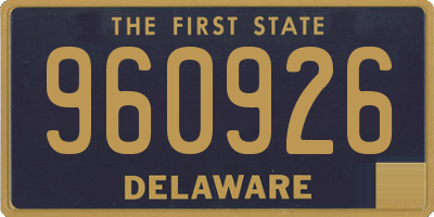 DE license plate 960926