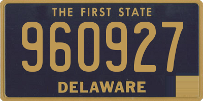 DE license plate 960927