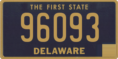 DE license plate 96093