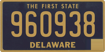 DE license plate 960938