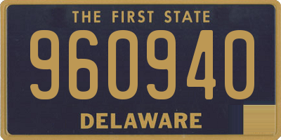 DE license plate 960940