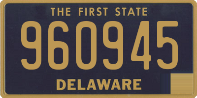 DE license plate 960945