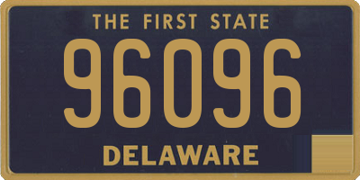 DE license plate 96096