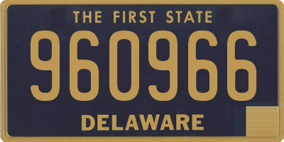 DE license plate 960966