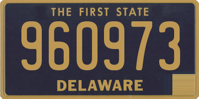 DE license plate 960973