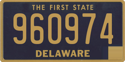 DE license plate 960974