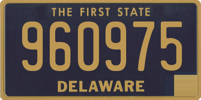 DE license plate 960975