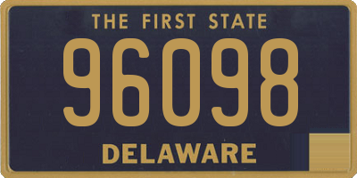 DE license plate 96098