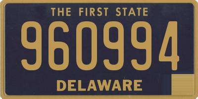 DE license plate 960994