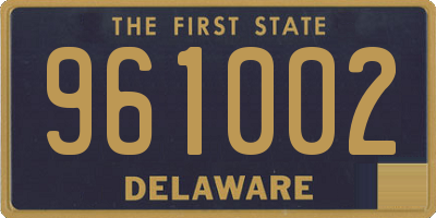 DE license plate 961002