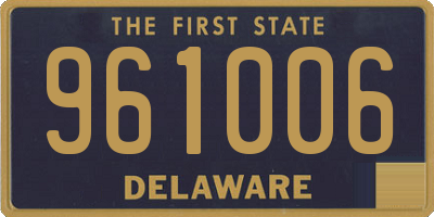 DE license plate 961006