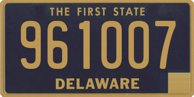 DE license plate 961007