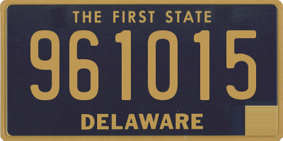 DE license plate 961015