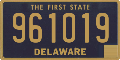 DE license plate 961019
