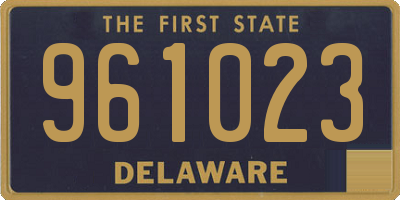 DE license plate 961023