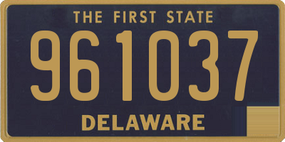 DE license plate 961037