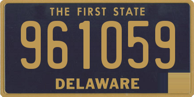 DE license plate 961059