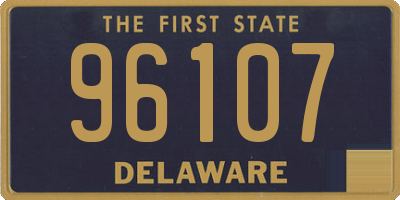 DE license plate 96107