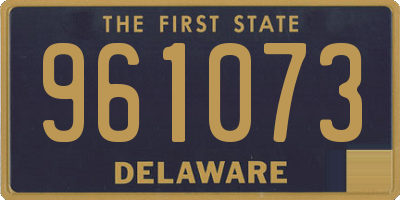 DE license plate 961073