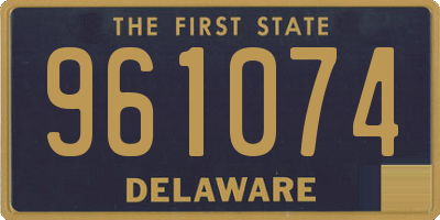 DE license plate 961074