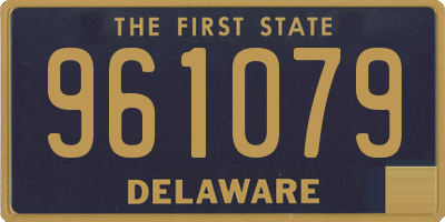 DE license plate 961079