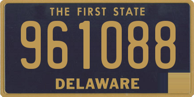 DE license plate 961088