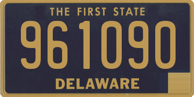 DE license plate 961090