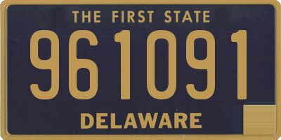 DE license plate 961091