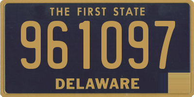 DE license plate 961097