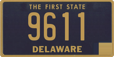 DE license plate 9611