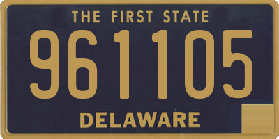 DE license plate 961105
