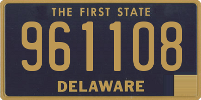 DE license plate 961108