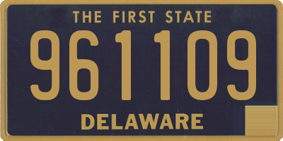 DE license plate 961109