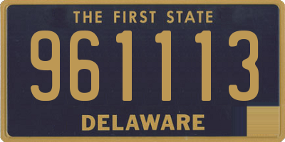 DE license plate 961113
