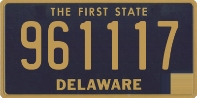 DE license plate 961117