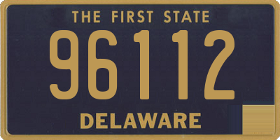 DE license plate 96112