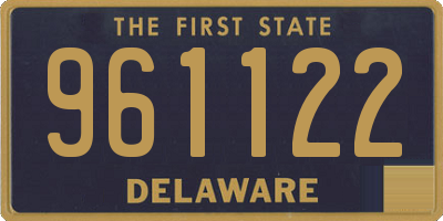 DE license plate 961122